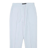 LAVISH ALICE Womens Slim White Trousers W27 L26 Stylish Zip Closure