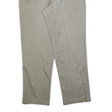 TOMMY HILFIGER Mens Regular Beige Cotton Blend Trousers W34 L32 Classic Zip