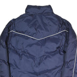 FILA Mens Navy Blue Zip Jacket L Polyester Blend Plain Sportswear Casual