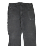 DICKIES Mens Regular Fit Black Denim Jeans W36 L32 Durable Workwear Pants