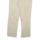 CARHARTT Mens Jeans Beige Relaxed Straight Cotton Blend W36 L34 Workwear Zip