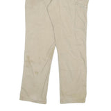CARHARTT Mens Jeans Beige Relaxed Straight Cotton Blend W36 L34 Workwear Zip
