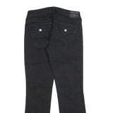 TRUE RELIGION Womens Black Slim Straight Denim Medium W29 L30 Jeans Classic Fit