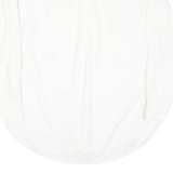 TOMMY HILFIGER Mens White Plain Long Sleeve Shirt L Classic Cotton