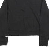 PUMA Womens Black Crew Neck M Logo Tape Zip Detail Sweatshirt