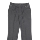 BESTN Womens Grey Regular Fit Straight Leg Trousers W28 L27 Stylish Pocket