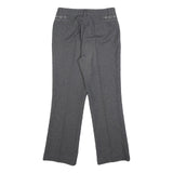 BESTN Womens Grey Regular Fit Straight Leg Trousers W28 L27 Stylish Pocket