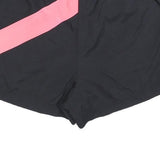 ADIDAS Womens Black Blue & Pink Casual Colourblock Shorts M W32 Polyester Blend
