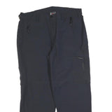 H52H Mens Polyester Blend Regular Navy Blue Trousers W34 L27 Zip Casual Outdoor