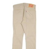 LEVI'S 510 Mens Slim Beige Denim Cotton Blend Jeans W30 L30 Zip Closure
