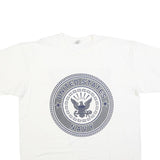 MJ SOFFE Mens White United States Navy Crew Neck Short Sleeve T-Shirt XL Graphic