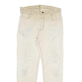 CARHARTT Mens Jeans Beige Regular Straight Denim W36 L34 Casual Workwear Durable
