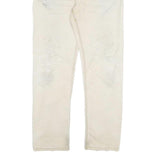 CARHARTT Mens Jeans Beige Regular Straight Denim W36 L34 Casual Workwear Durable