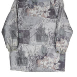 FUCHS & SCHMITT Womens Grey Jacket L Polyester Blend Printed Zip Hooded Casual