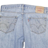 LEVI'S Mens Denim Blue Casual Straight Fit Shorts 2XL W36 Comfortable Cotton