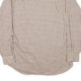 LEVI'S Mens Beige Brown Check Shirt L Cotton Blend Long Sleeve Button Front