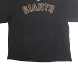 MAJESTIC Mens Black Giants Graphic T-Shirt 2XL Short Sleeve Crew Neck Sportswear