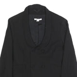 MARELLA Womens Black Wool Blend Shawl Collar Button Jacket UK 14 Tailored