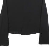 MARELLA Womens Black Wool Blend Shawl Collar Button Jacket UK 14 Tailored