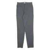 ARMANI JEANS Womens Slim Grey Slim Trousers W29 L32 Zip Closure Stylish