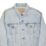 LEVI'S Mens Blue Denim Button Jacket XL Cotton Blend Classic Casual Outerwear