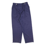 COUNTERPARTS Womens Regular Fit Blue Polyester Blend Trousers W30 L26 Zip