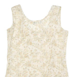 SISSEL EDELBO Womens Cream Floral Printed Silk Sleeveless Scoop Neck Top S
