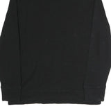 NAUTICA Mens Black Pullover XL Button Neck Cotton Sweatshirt Casual Wear
