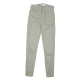 CALVIN KLEIN JEANS Womens Light Green Regular Skinny Denim Cotton Blend W26 L27