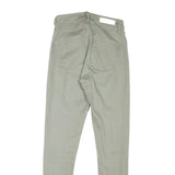 CALVIN KLEIN JEANS Womens Light Green Regular Skinny Denim Cotton Blend W26 L27