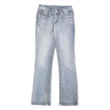 CARELLI Womens Jeans Blue Cotton Blend Regular Straight Light W26 L31 Stylish