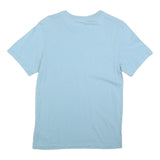 NIKE Mens Blue Slogan T-Shirt S Short Sleeve Crew Neck Cotton Blend Casual