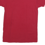 THE VICTORY Womens Red Oklahoma Graphic T-Shirt S Short Sleeve Crew Neck Cotton