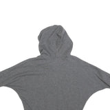 LEVI'S Girls Grey Cotton Blend Hoodie 8Y S F San Francisco Logo Pullover