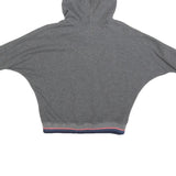 LEVI'S Girls Grey Cotton Blend Hoodie 8Y S F San Francisco Logo Pullover