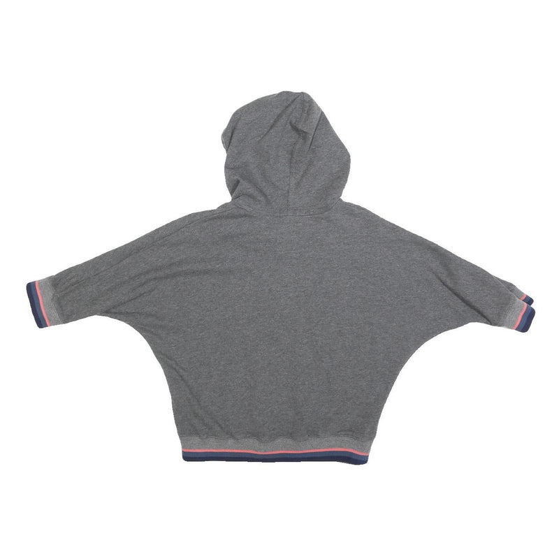 LEVI'S Girls Grey Cotton Blend Hoodie 8Y S F San Francisco Logo Pullover