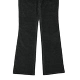 LEVI'S Womens Black Cotton Blend Regular Flared Trousers W30 L32 Classic Fit