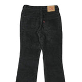 LEVI'S Womens Black Cotton Blend Regular Flared Trousers W30 L32 Classic Fit