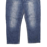 ZCO JEANS Womens Relaxed Blue Denim Stone Wash W30 L24 Embroidered Pocket Jeans