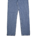 WRANGLER Mens Jeans Blue Regular Straight Denim Medium W30 L32 Classic Zip