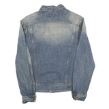 LEE Mens Blue Denim Cotton Button Jacket M Classic Fit Casual Outerwear