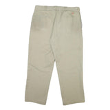 DICKIES Mens Cotton Beige Regular Fit Straight Leg Trousers W38 L29 Workwear