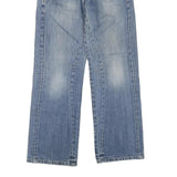 G-STAR Womens Blue Regular Straight Denim Light W30 L30 Embroidered Logo Zip