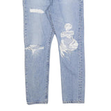 LEVI'S 501S Womens Jeans Blue Slim Skinny Denim W27 L28 Distressed 90s Style