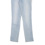 LEVI'S Womens Blue Slim Skinny Denim Light W27 L29 Side Stripe Cotton Blend Zip