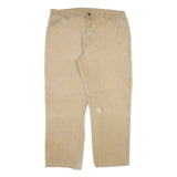 DICKIES Mens Jeans Beige Regular Straight Denim W40 L32 Workwear Zip Closure