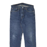 LEVI'S Mens Regular Fit Blue Denim Jeans W34 L32 Classic Cotton Blend Zip