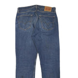 LEVI'S Mens Regular Fit Blue Denim Jeans W34 L32 Classic Cotton Blend Zip
