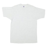 BVD Mens White Plain T-Shirt L Short Sleeve Crew Neck Cotton Blend