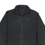 NIKE Mens Black & Dark Grey Reversible Zip Jacket XL Polyamide Plain Casual